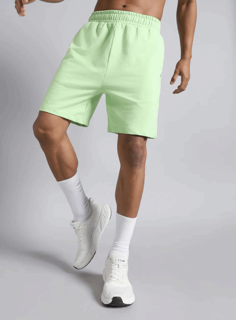 DUNK Sportswear Men’s Lime Dance Brand Training Shorts