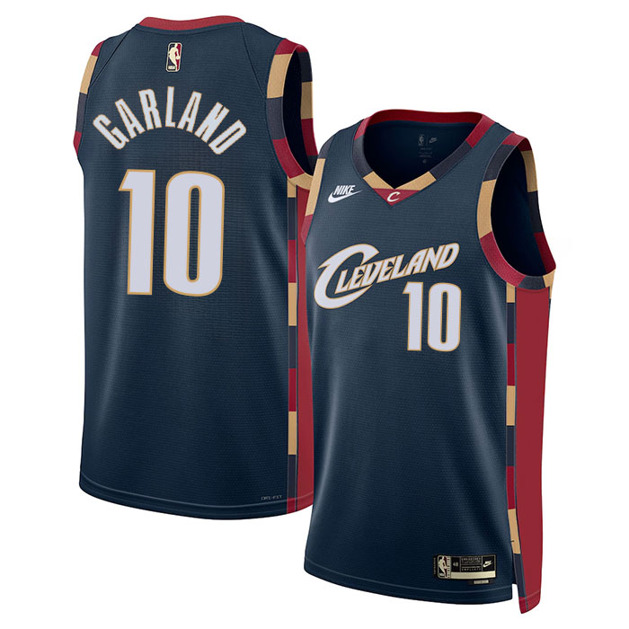 DUNK Sports High Quality Basketball Darius Garland #10 Cleveland Cavaliers Classic Edition Fan Support Team Jersey - Navy