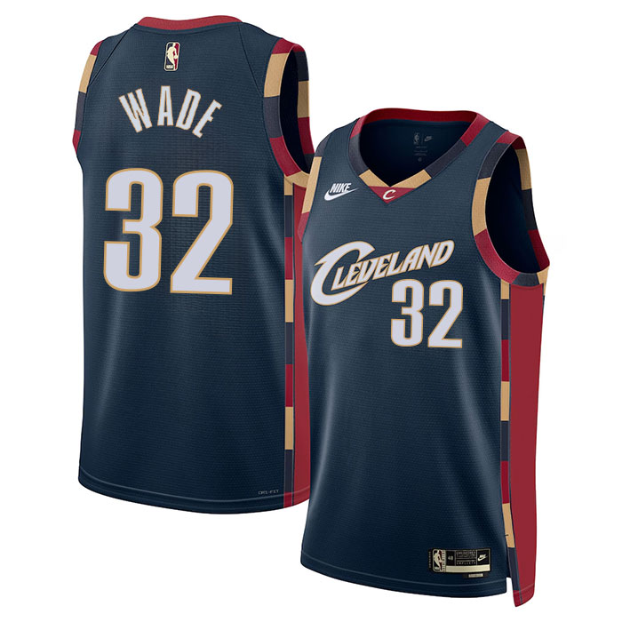 DUNK Sports High Quality Basketball Dean Wade #32 Cleveland Cavaliers Classic Edition Fan Support Team Jersey - Navy
