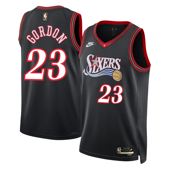 DUNK Sports High Quality Basketball Eric Gordon #23 Philadelphia 76ers Classic Edition Fan Support Team Jersey - Black