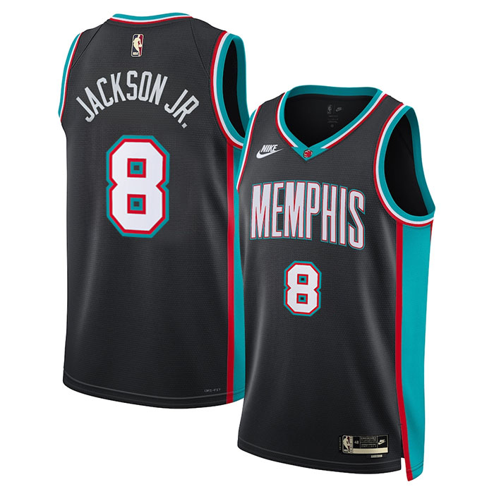 DUNK Sports High Quality Basketball Jaren Jackson Jr. #8 Memphis Grizzlies Classic Edition Fan Support Team Jersey - Black