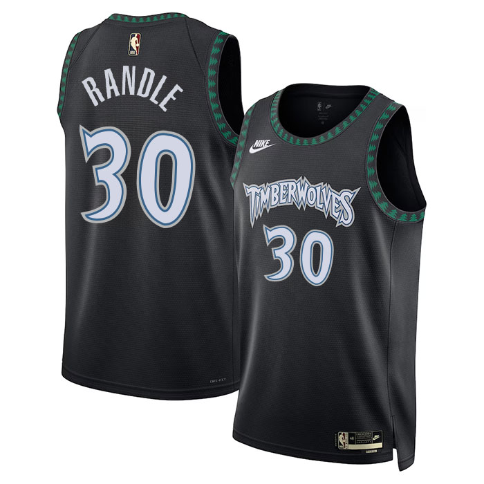 DUNK Sports High Quality Basketball Leonard Miller #33 Minnesota Timberwolves Statement Edition Fan Support Team Jersey - Black