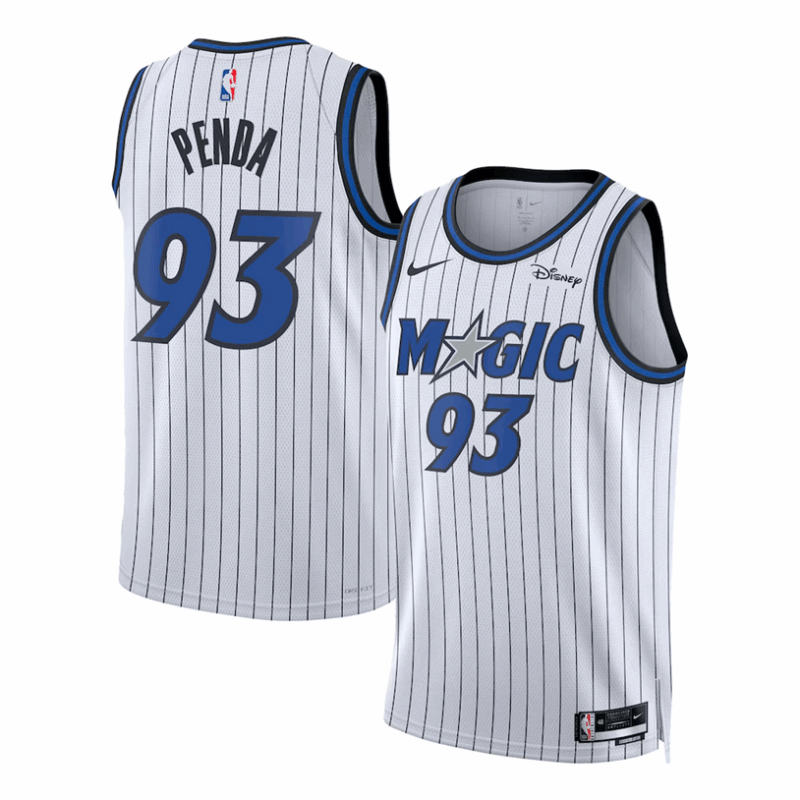 DUNK Sports High Quality Basketball Noah Penda #93 Orlando Magic Association Edition Fan Support Team Jersey - White