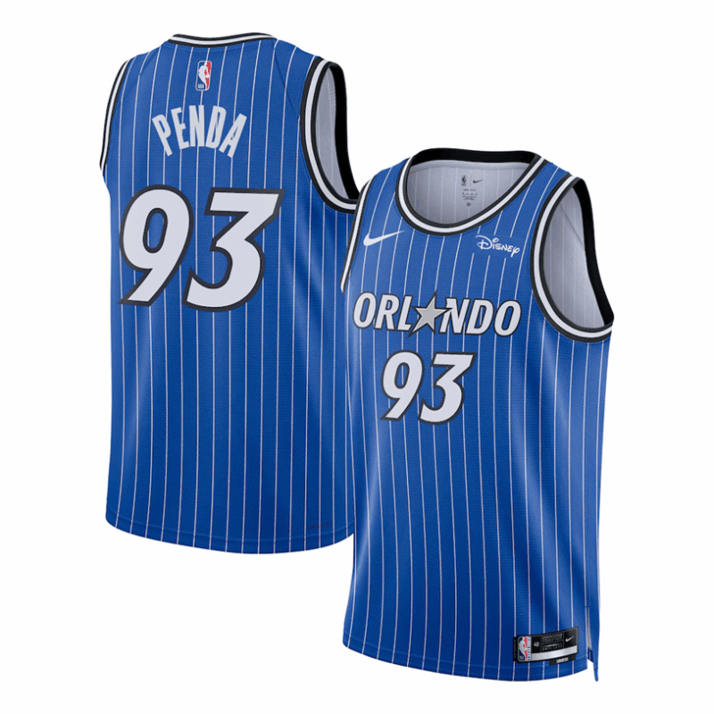 DUNK Sports High Quality Basketball Noah Penda #93 Orlando Magic Icon Edition Fan Support Team Jersey - Blue