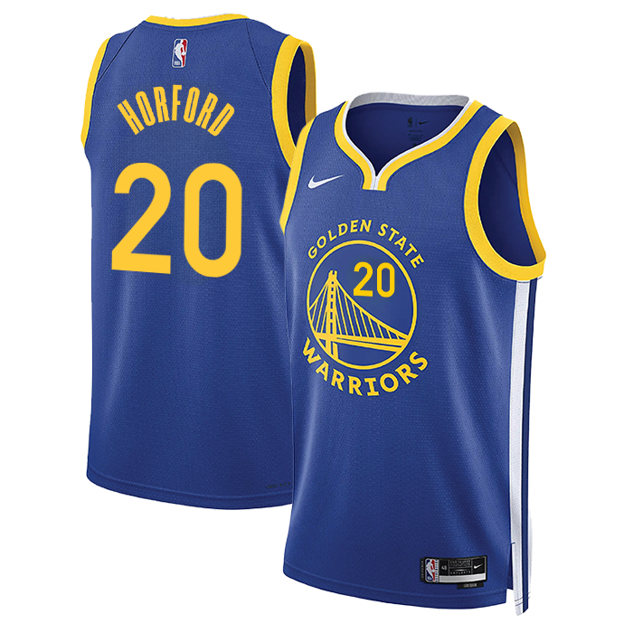 DUNK Sports High Quality Basketball AI Horford #20 Golden State Warriors Icon Edition Fan Support Team Jersey - Royal