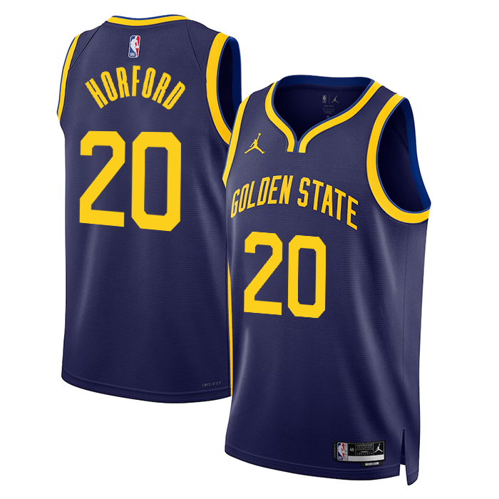 DUNK Sports High Quality Basketball AI Horford #20 Golden State Warriors Statement Edition Fan Support Team Jersey - Navy