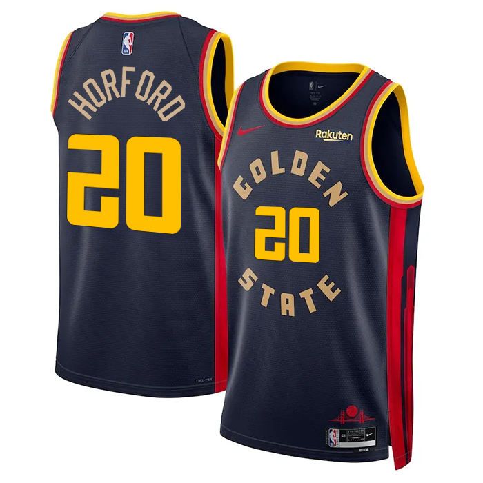 DUNK Sports High Quality Basketball AI Horford #20 Golden State Warriors City Edition Fan Support Team Jersey - Navy