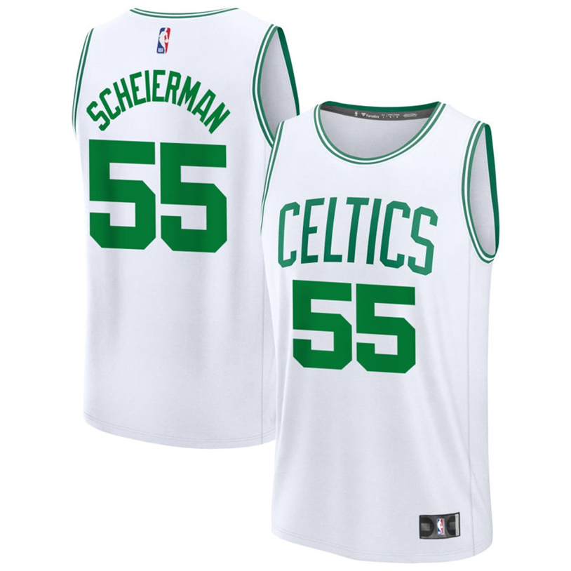 Basketball Baylor Scheierman #55 Boston Celtics Association Edition Fan Support Team Jersey - White