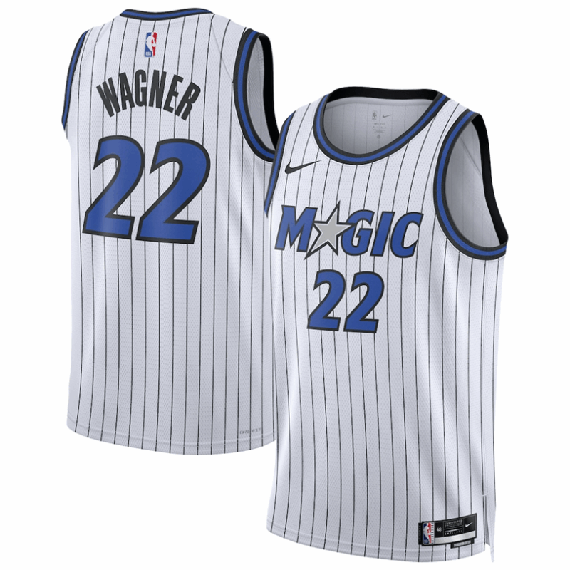 DUNK Sports High Quality Basketball Franz Wagner #22 Orlando Magic Association Edition Fan Support Team Jersey - White