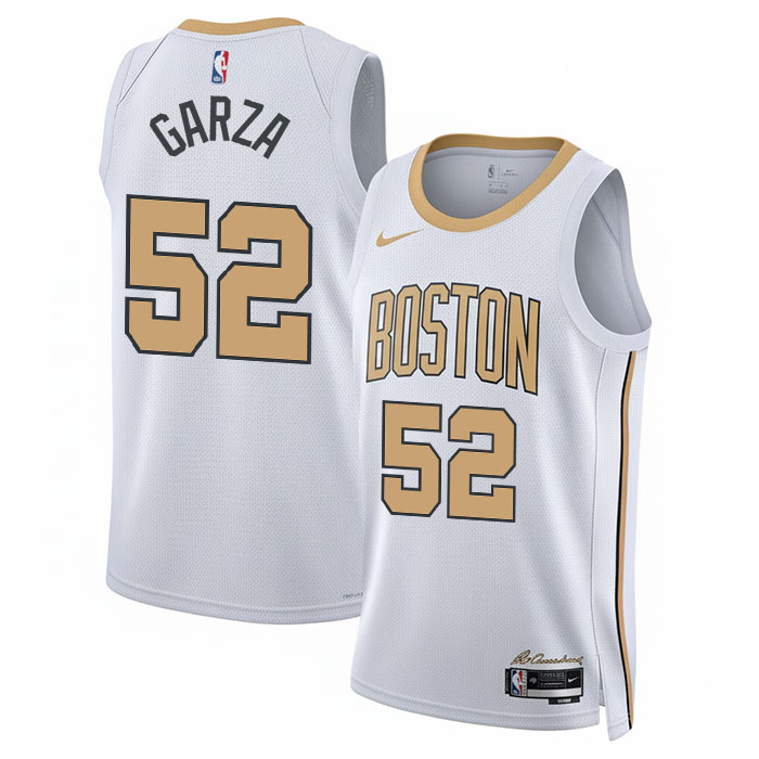 DUNK Sports High Quality Basketball Luka Garza #52 Boston Celtics City Edition 2025-26 Fan Support Team Jersey - White