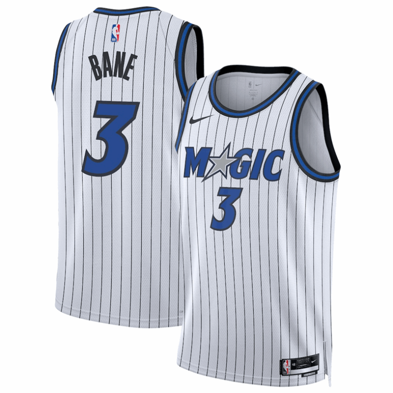 DUNK Sports High Quality Basketball Desmond Bane #3 Orlando Magic Association Edition Fan Support Team Jersey - White