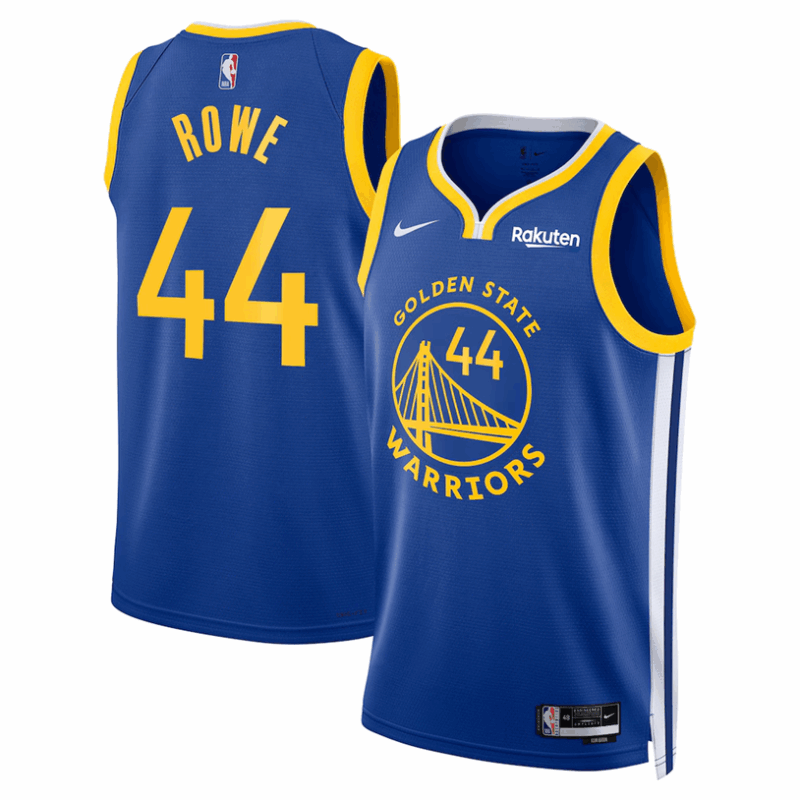 DUNK Sports High Quality Basketball Jackson Rowe #44 Golden State Warriors Icon Edition Fan Support Team Jersey - Royal